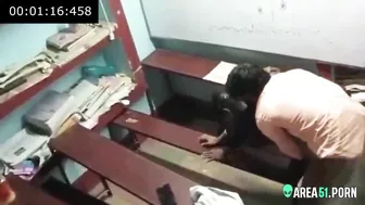 Nerdy girl hard fucked by college teacher. Leaked Desi XXX video.