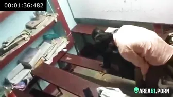 Nerdy girl hard fucked by college teacher. Leaked Desi XXX video.