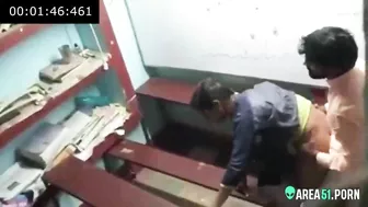 Nerdy girl hard fucked by college teacher. Leaked Desi XXX video.