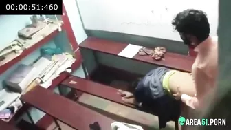 Nerdy girl hard fucked by college teacher. Leaked Desi XXX video.