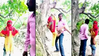 Scandal Desi XXX video! Village сouple сaught fucking in jungle on MMs cam