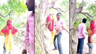 Scandal Desi XXX video! Village сouple сaught fucking in jungle on MMs cam