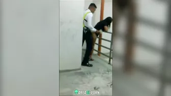 Desi XXX scandal MMs! Security guard fucking girl client in the bank