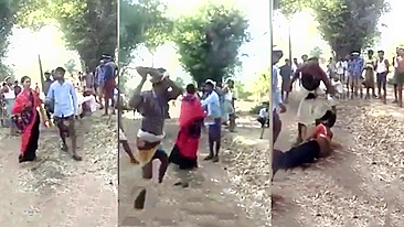 Leaked scandal video, Indian woman punished for adultery by villagers