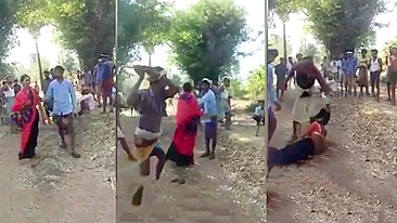 Leaked scandal video, Indian woman punished for adultery by villagers
