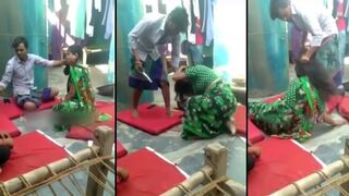 Leaked scandal video, mad husband stabs indian woman for "Not Complying"