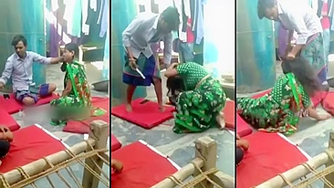 Leaked scandal video, mad husband stabs indian woman for "Not Complying"