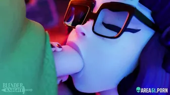 Scooby-Doo Hentai. Velma Dinkley fuck and suck on Halloween