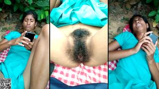 Desi MMS viral -  Indian girl loves having tasty dick in her bushy cunt