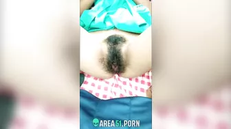 Desi MMS viral -  Indian girl loves having tasty dick in her bushy cunt