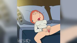 Lois Griffin hidden masturbate and playing the clit