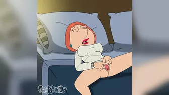 Lois Griffin hidden masturbate and playing the clit