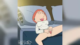 Lois Griffin hidden masturbate and playing the clit