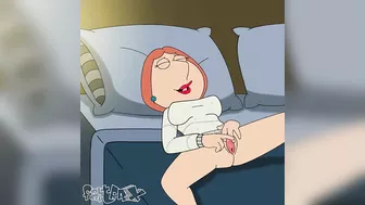 Lois Griffin hidden masturbate and playing the clit