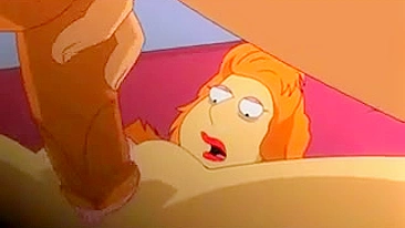 XXX Family Guy : Lois Griffin gets banged by two guys fucking her