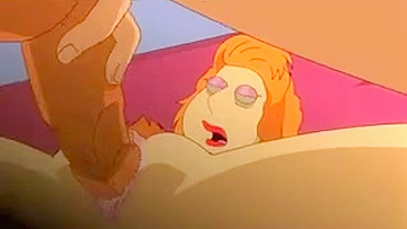 XXX Family Guy : Lois Griffin gets banged by two guys fucking her