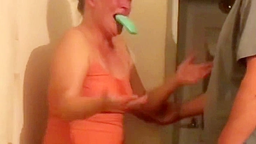 Mom humiliated, undergoes punishment and gets her mouth soaped