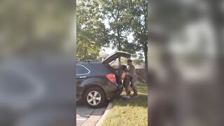 XXX TikTok viral video - Black couple of jerks enjoys outdoor humping