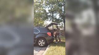 XXX TikTok viral video - Black couple of jerks enjoys outdoor humping