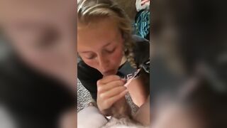 Blonde Gives BJ In POV - Going Viral with Raunchy TikTok Nudes