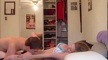 Real incest - brother And naked sister having screw play when parents not at home