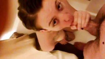 Naked sister and small brother sex in shower while parents not at home