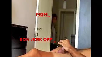 As I was getting ready to jerk off, my mom caught me. As I was getting ready to jerk off, my mom caught me.