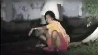 Choda Chodi Desi MMS. A lusty indian aunty doing sex outside with local boy