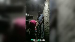 Choda Chodi MMS. Village Desi aunty hides in shed for sex with neighbor boy