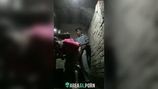 Choda Chodi MMS. Village Desi aunty hides in shed for sex with neighbor boy