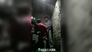 Choda Chodi MMS. Village Desi aunty hides in shed for sex with neighbor boy