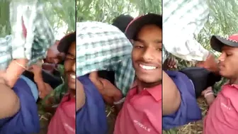 Leaked Desi XXX MMS! Dude helps friend fuck his own sister in the field