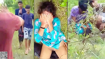 Viral Desi XXX MMS! A villager caught a couple lovers fucking in the bush