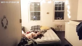 Cam hidden in wife's bedroom caught her masturbating filmed by husband