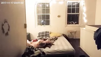 Cam hidden in wife's bedroom caught her masturbating filmed by husband