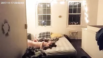 Cam hidden in wife's bedroom caught her masturbating filmed by husband