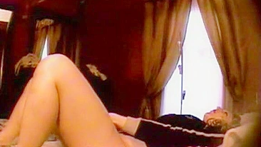 During home alone time, mom caught the masturbation on her hidden cam