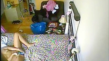 Son secretly recorded mum masturbation on the hidden camera