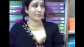 Leaked XXX Desi MMS! Mad shop owner force to fuck on cam Paki salesgirl