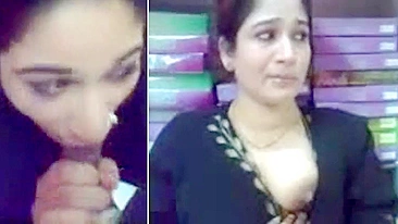 Leaked XXX Desi MMS! Mad shop owner force to fuck on cam Paki salesgirl