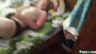 Son fucked mom's mouth after she passed out and sleeping