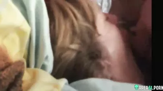 Son fucked mom's mouth after she passed out and sleeping