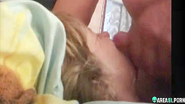 Son fucked mom's mouth after she passed out and sleeping