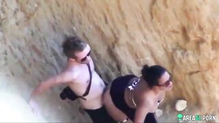 Incest sex son pussy fuck mom on the beach