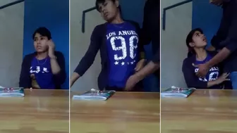 Leaked Desi MMS! lewd Indian teacher fucking his sexy student in classroom