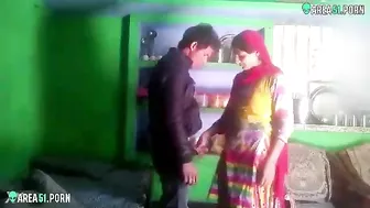 Indian cheating wife caught on hidden camera fucks doggystyle with her lover