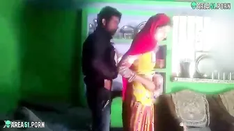 Indian cheating wife caught on hidden camera fucks doggystyle with her lover