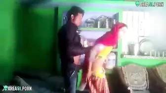 Indian cheating wife caught on hidden camera fucks doggystyle with her lover