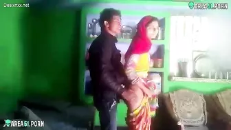 Indian cheating wife caught on hidden camera fucks doggystyle with her lover