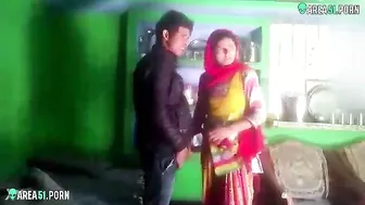 Indian cheating wife caught on hidden camera fucks doggystyle with her lover